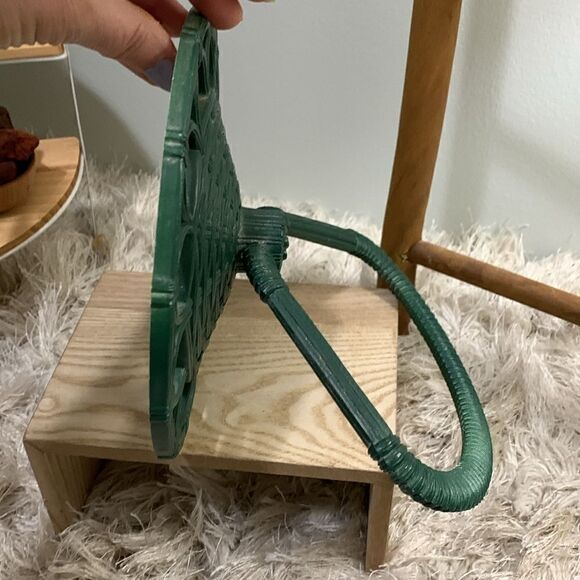 Vintage Homco Painted Green Rattan Look
Plastic Towel Rack Holder 3314 - Picture 9 of 17